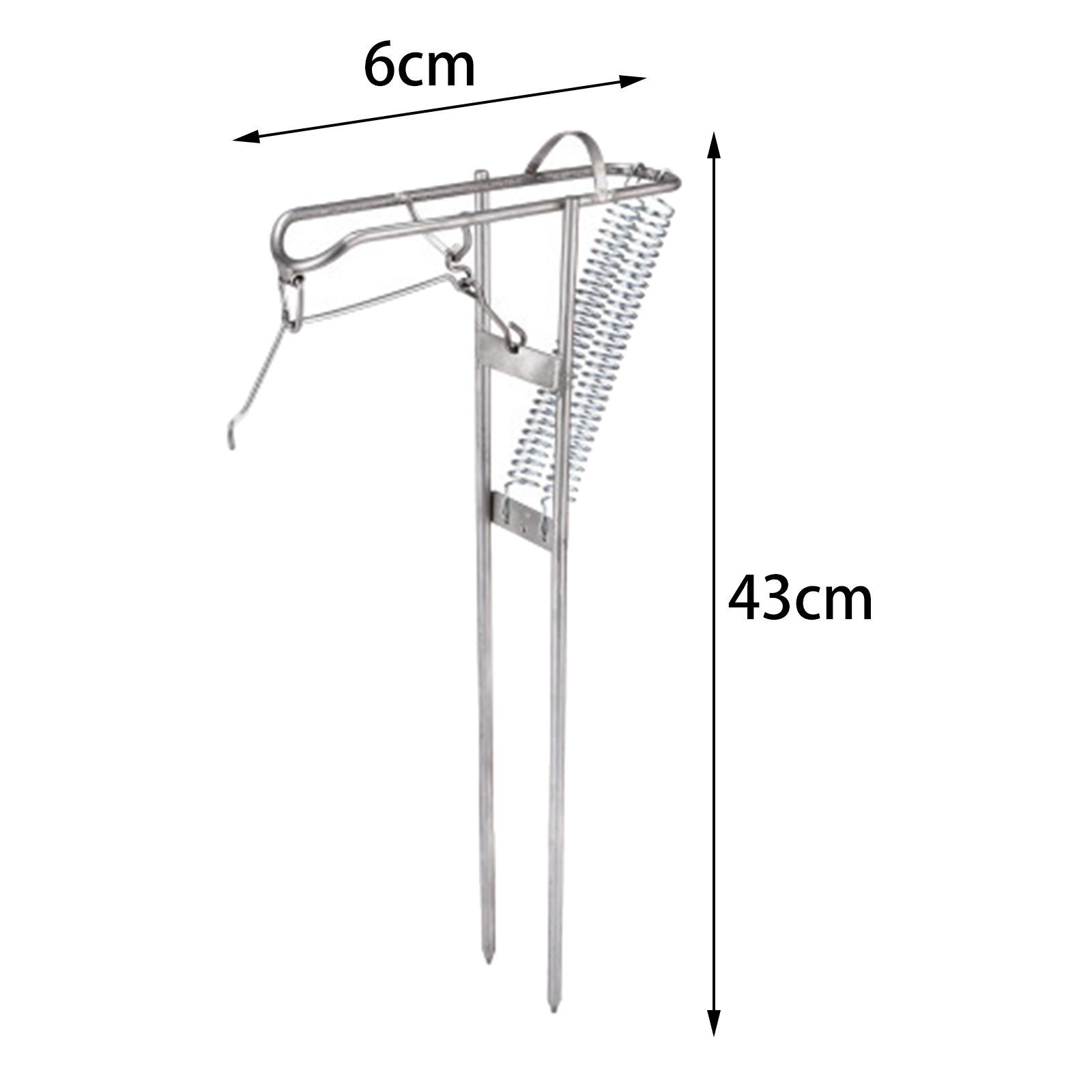 Spring Fishing Rod Holder Rod Stand Fishing Pole Holder Universal Double Spring Ground Support Rod Rack for Bank Ponds Rivers Fishing Tools