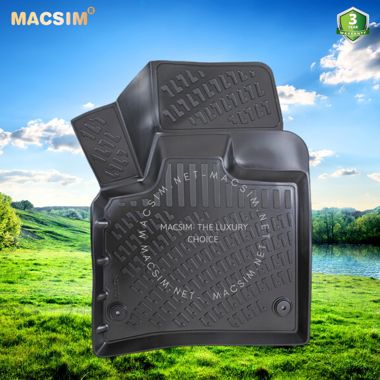 Thảm lót sàn ô tô nhựa TPU Silicon Audi Q7 First generation 2005- 2015 Nhãn hiệu Macsim