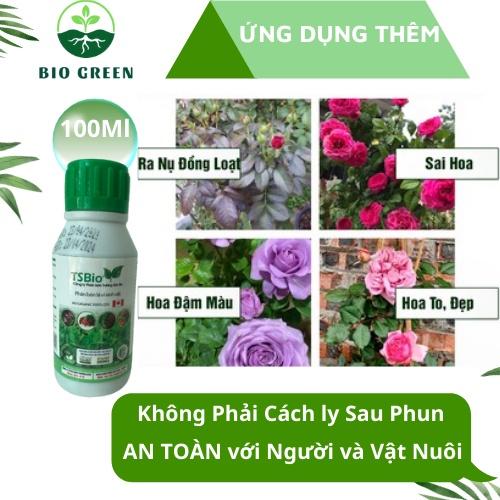 Phân bón cho mai vàng, phân bón sinh học TSBIO 100ml, làm khỏe bộ rễ, lá- bông to dày, nhiều chất dinh dưỡng