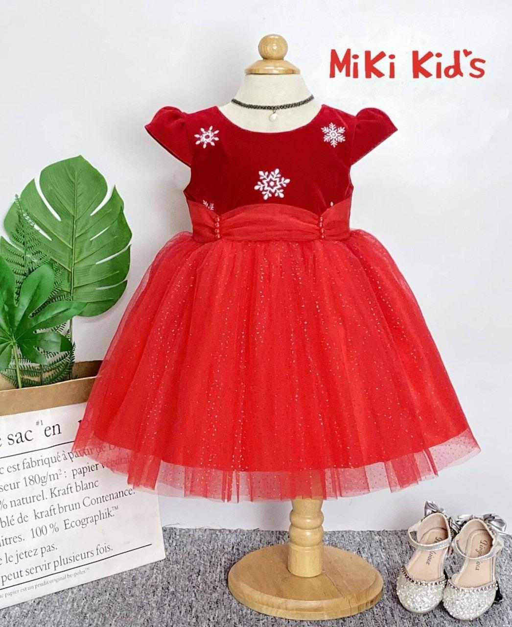 ĐẦM NHUNG CÔNG CHÚA NOEL CAO CẤP