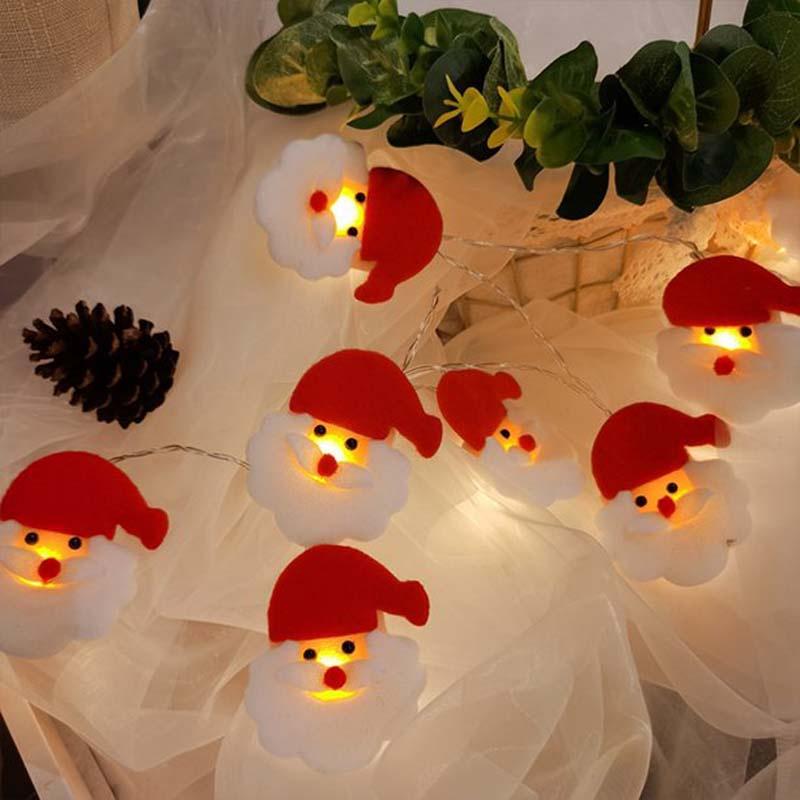 Dây đèn LED 10/20 bóng hình ông già Noel trang trí giáng sinh