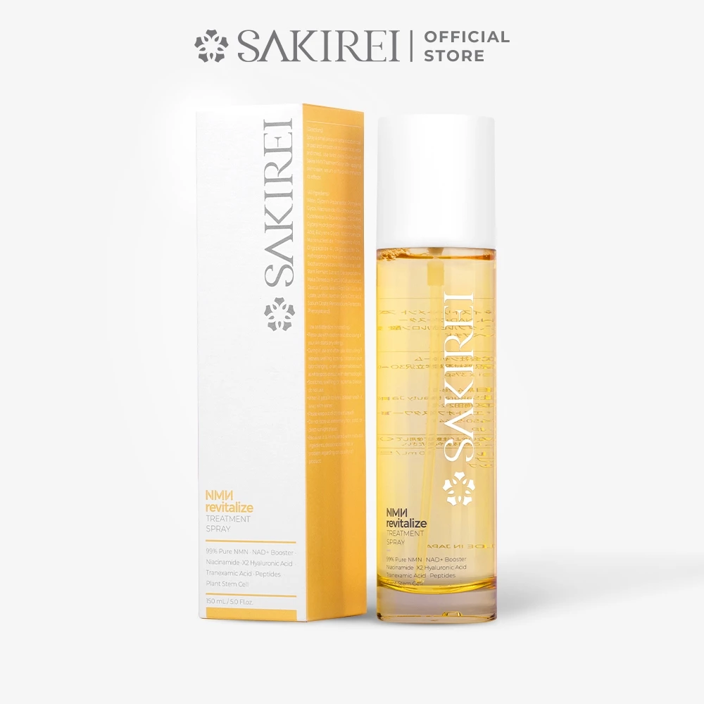 Combo 2 Xịt dưỡng NMN và HA chống lão hóa, giúp cấp ẩm và phục hồi da Sakirei NMN Revitalize Treatment Spray 150ml