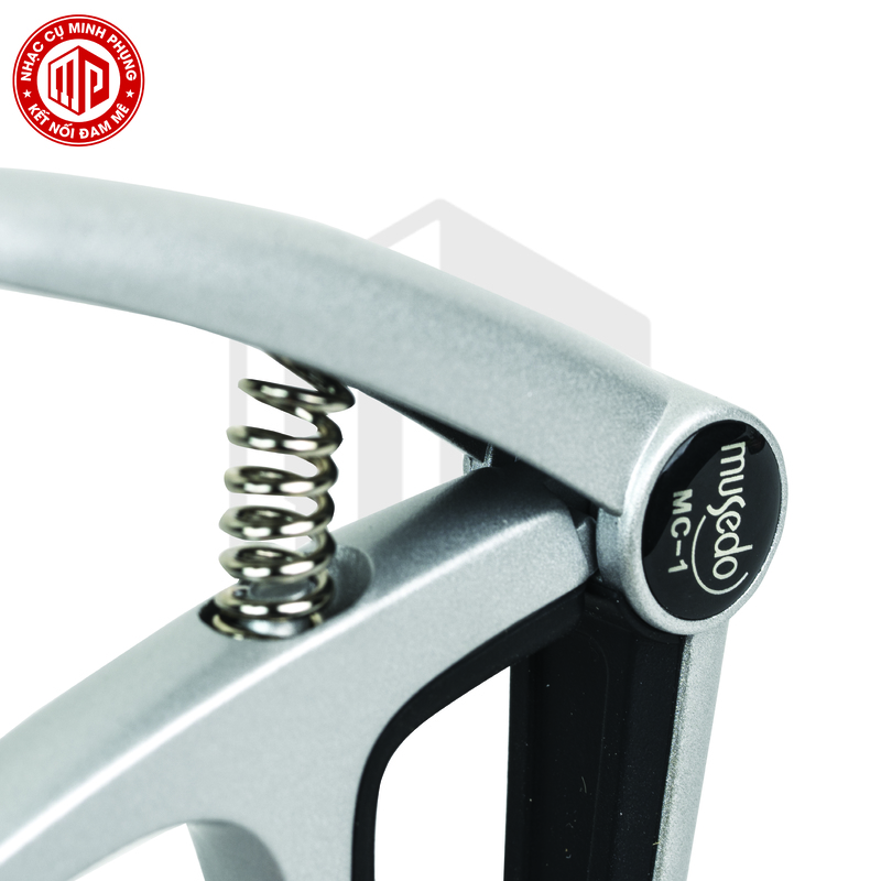 Capo Guitar cao cấp - Musedo MC-1 (MC1) - Dành cho đàn Guitar Acoustic, Classic - Màu bạc/ Silver - Hàng chính hãng