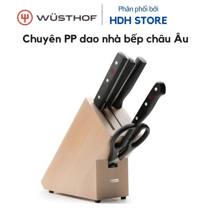 Bộ Năm Dao Nhà Bếp WUSTHOF Gourmet Thép Không Gỉ Cao Cấp - Sản xuất tại Solingen Đức