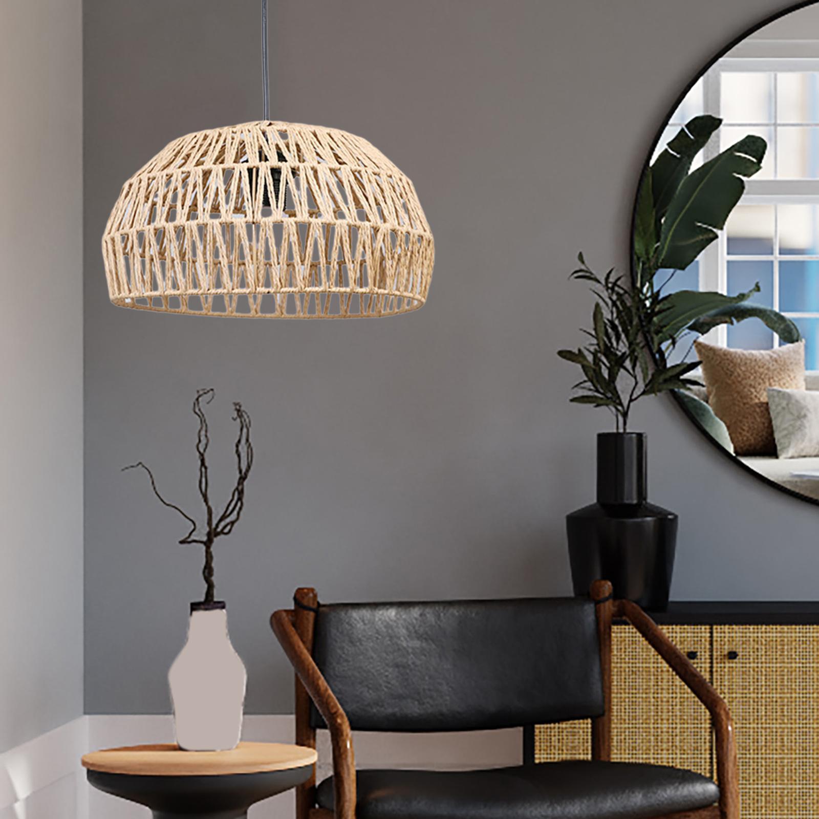 Pendant Lamp Shade Rattan Decoration Ceiling Light Shade for Restaurant