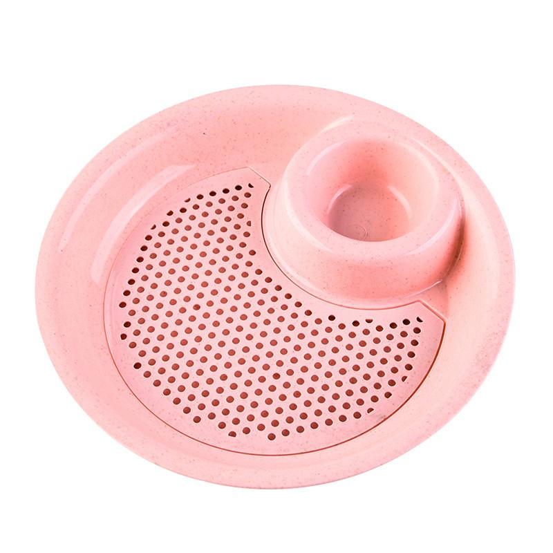Combo 2 Đĩa Đựng Thức Ăn Có Khay Chấm Gia Vị Và Lưới Ráo Dầu