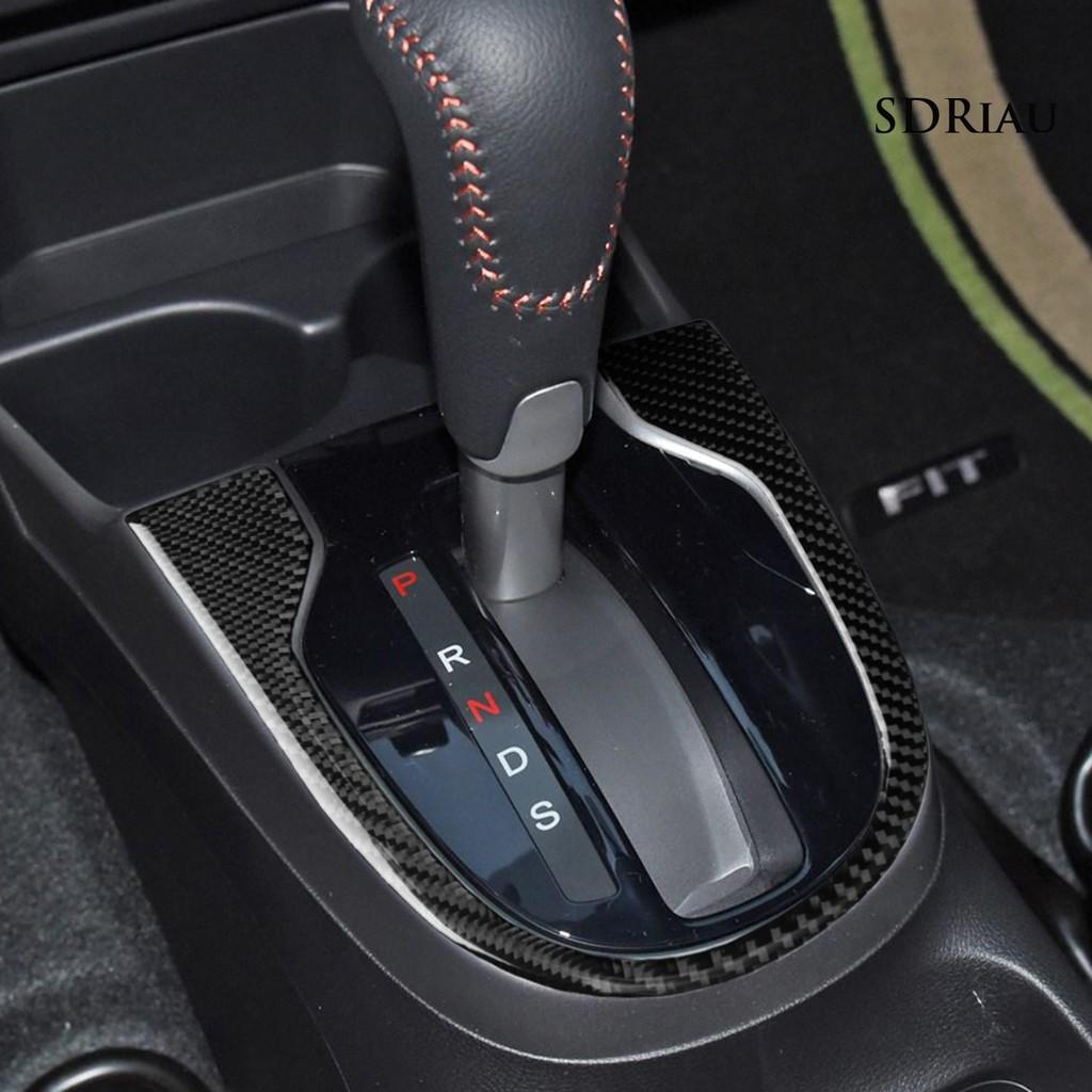 Miếng Dán Sợi Carbon Trang Trí Cho Hộp Cần Số Xe Hơi Honda Fit Jazz 2014-2018