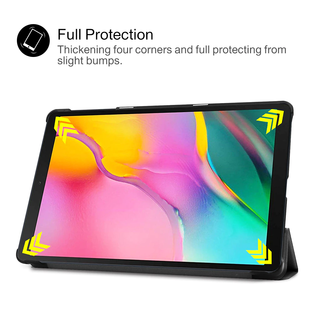 Bao da chống sốc cho Samsung Galaxy Tab E T560 / T561 hiệu HOTCASE thiết kế siêu mỏng hỗ trợ Smartsleep, gập nhiều tư thế, mặt da siêu mịn - hàng nhập khẩu