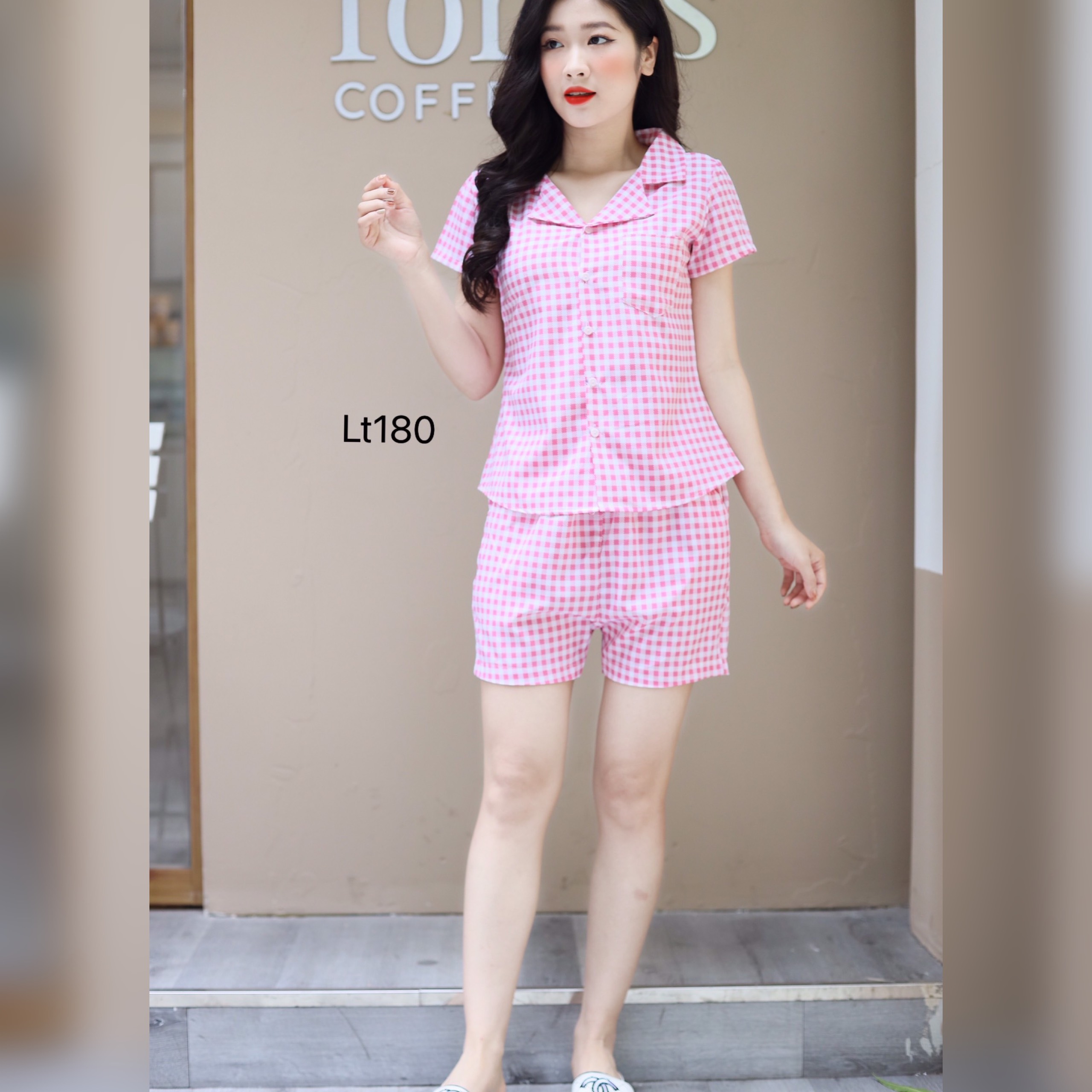 [Akina] Quần Áo Mặc Nhà, Đồ Bộ Mặc Nhà, Đồ Bộ Nữ Mẫu Pizama Đùi Lên Dáng