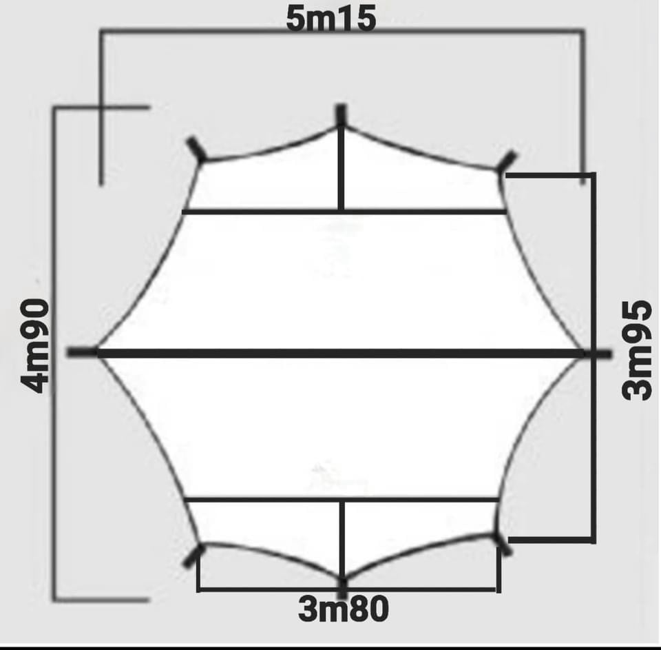 Tăng che mưa Batwing Tarp 5,15m* 4,9m