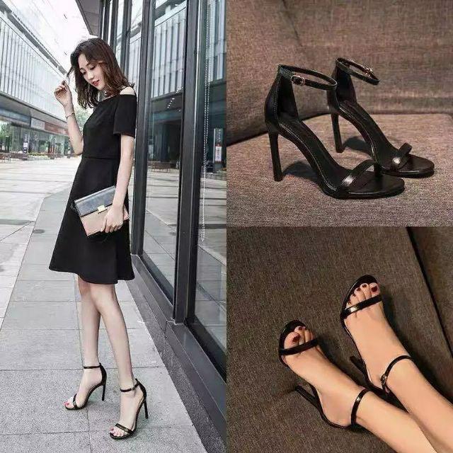 Giày cao gót 7 phân quai ngang NGỌC TRINH -