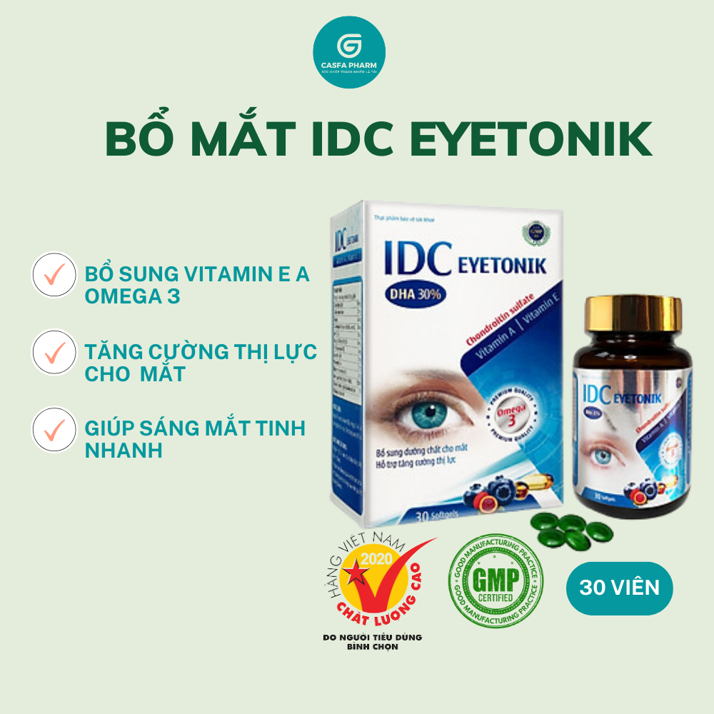 Viên Uống Dầu IDC Cá Bổ Não, Sáng Mắt, Tăng Miễn Dịch Omega 3 hỗ trợ tăng cường miễn dịch, bổ xương khớp, mắt và thần kinh nuôi dưỡng làn da căng mịn, ẩm mượt