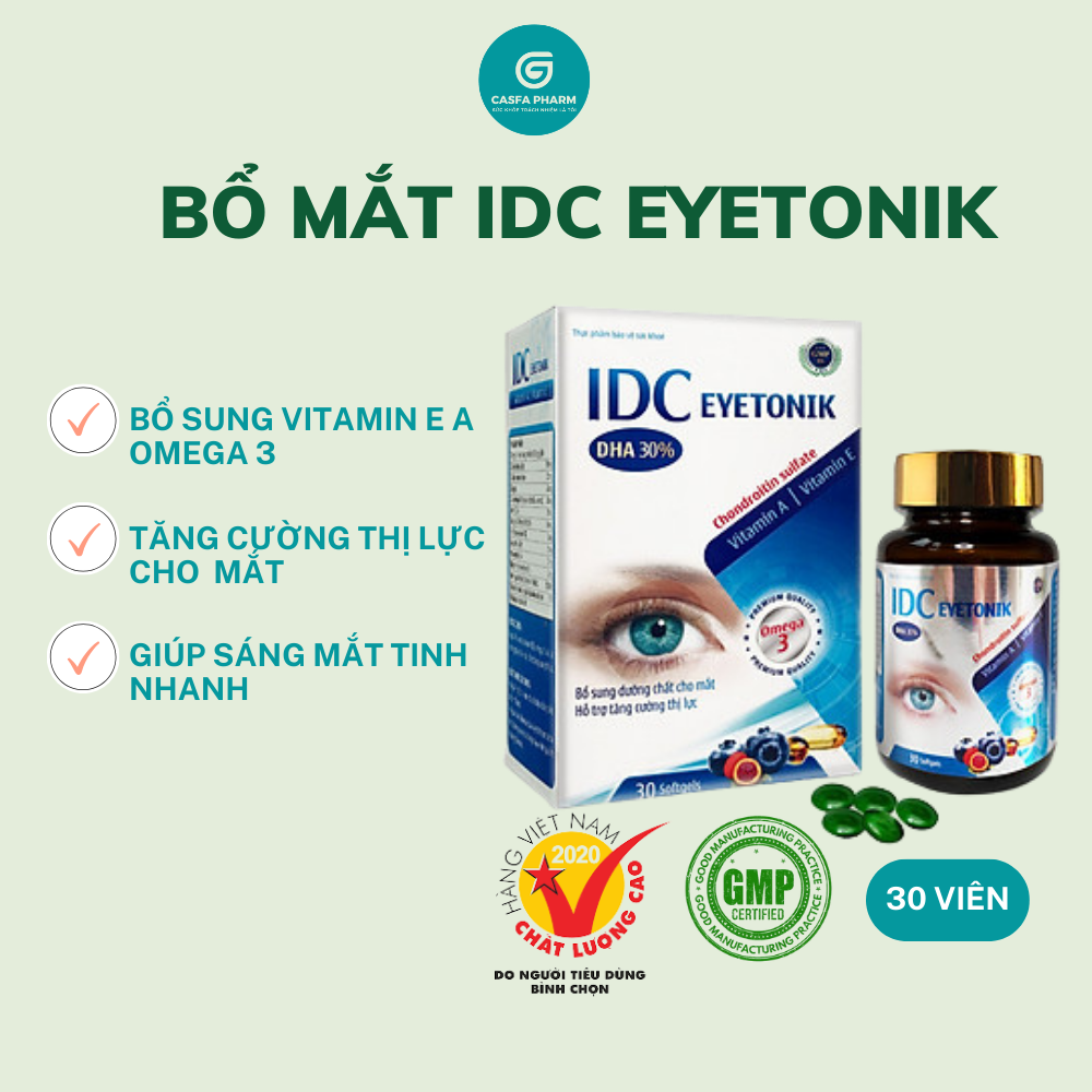 Viên Uống Dầu IDC Cá Bổ Não, Sáng Mắt, Tăng Miễn Dịch Omega 3 hỗ trợ tăng cường miễn dịch, bổ xương khớp,  mắt và thần kinh nuôi dưỡng làn da căng mịn, ẩm mượt