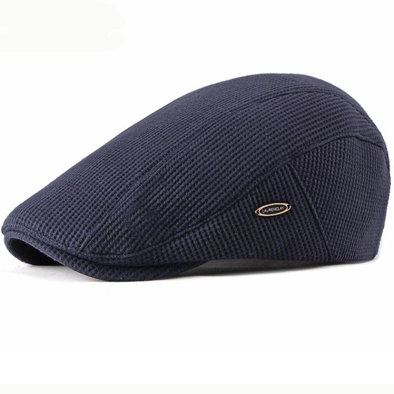 HT2646 Mũ Nồi Nắp Mới Thu Đông Nón Mũ Lưỡi Trai Nam Nữ Có Thể Điều Chỉnh Ivy Newsboy Phẳng Nắp Nguyên Khối Chất Lượng Cao Dệt Kim nón Lưỡi Trai Mũ Nồi