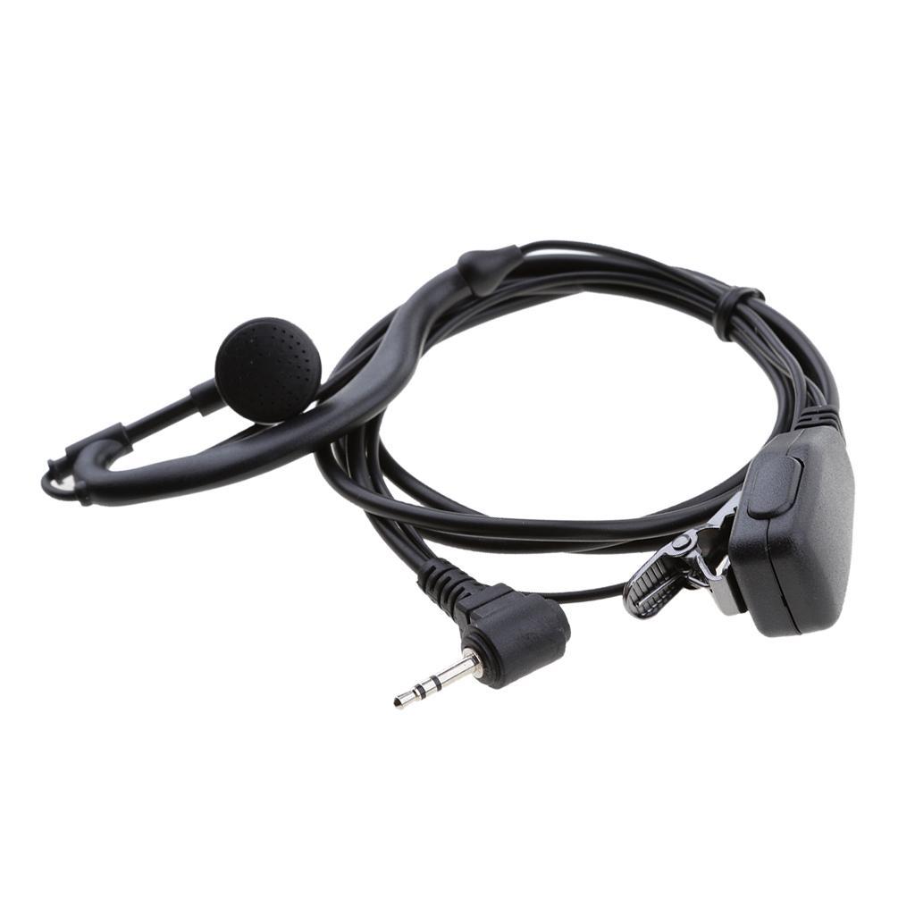 1 Pin 2.5mm Earpiece Headset w/ PTT Mic for    Radio