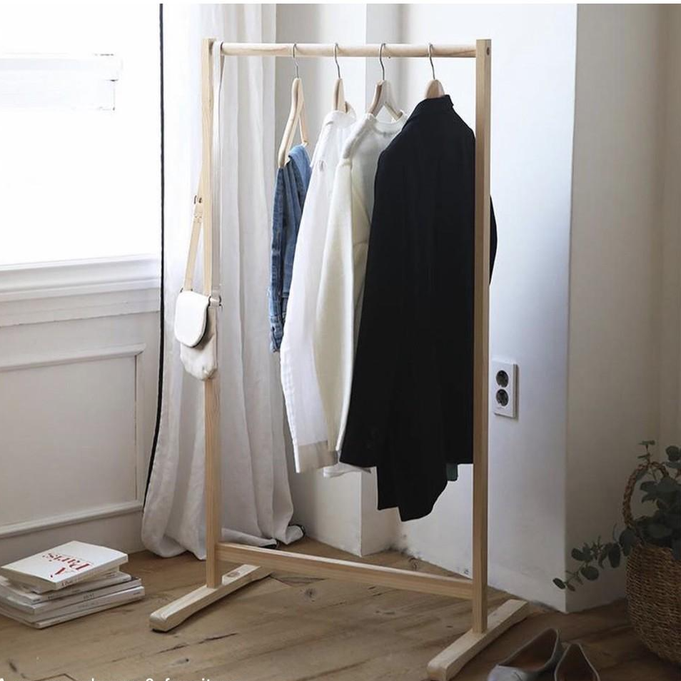 Giá Treo Quần Áo Gỗ Phong Cách Size S