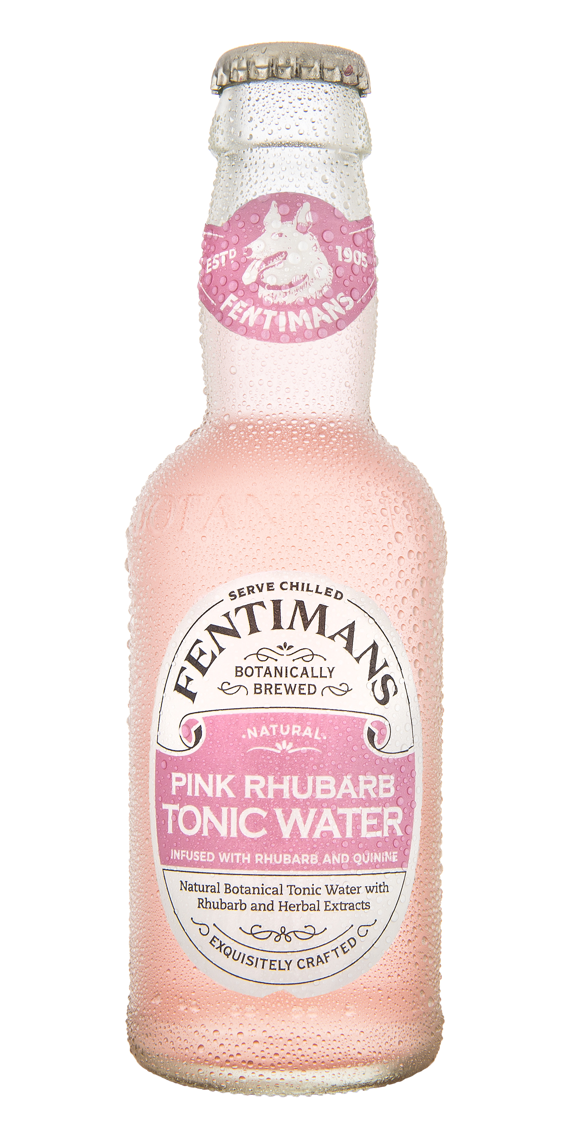 Fentimans Tonic Water Hương Đại Hoàng Pink Rhubarb Anh Quốc Lốc 4 chai x 200ml