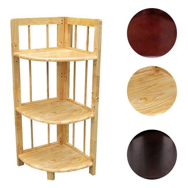 Kệ Góc Tường 3 Tầng Gỗ Tự Nhiên 100%