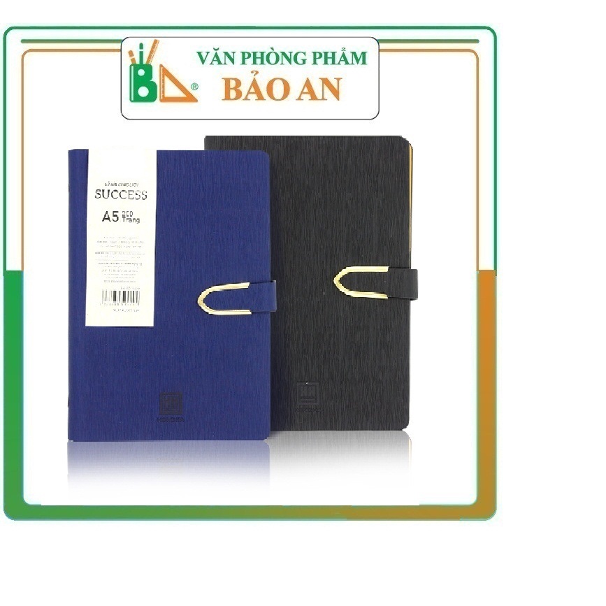 Sổ lịch da bìa còng Success HH 200 trang A5 (9229) Chất liệu da cao cấp kết hợp với thiết kế bìa còng độc đáo và khuy cài chắc chắn