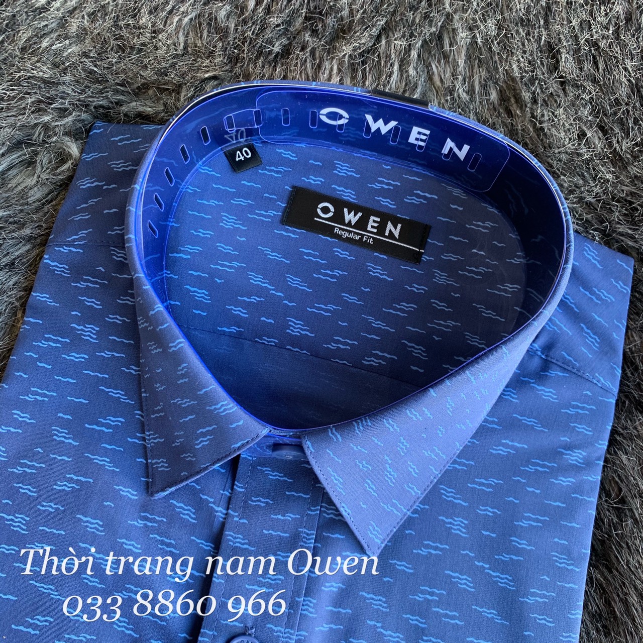 OWEN - Áo sơ mi dài tay Owen REGULAR FIT 20862 chất sợi tre