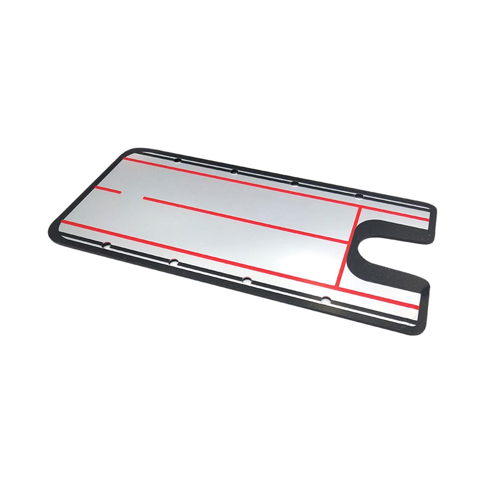 Golf Putting Alignment Mirror Golf Putting Practice Acrylic Golf Putting Trainer Golf Putting Training Aid for Indoor Outdoor