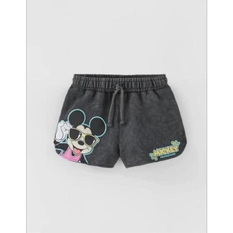 BỘ ĐÙI ĐÔI MẸ VÀ BÉ COTTON XÁM MICKEY MOUSE