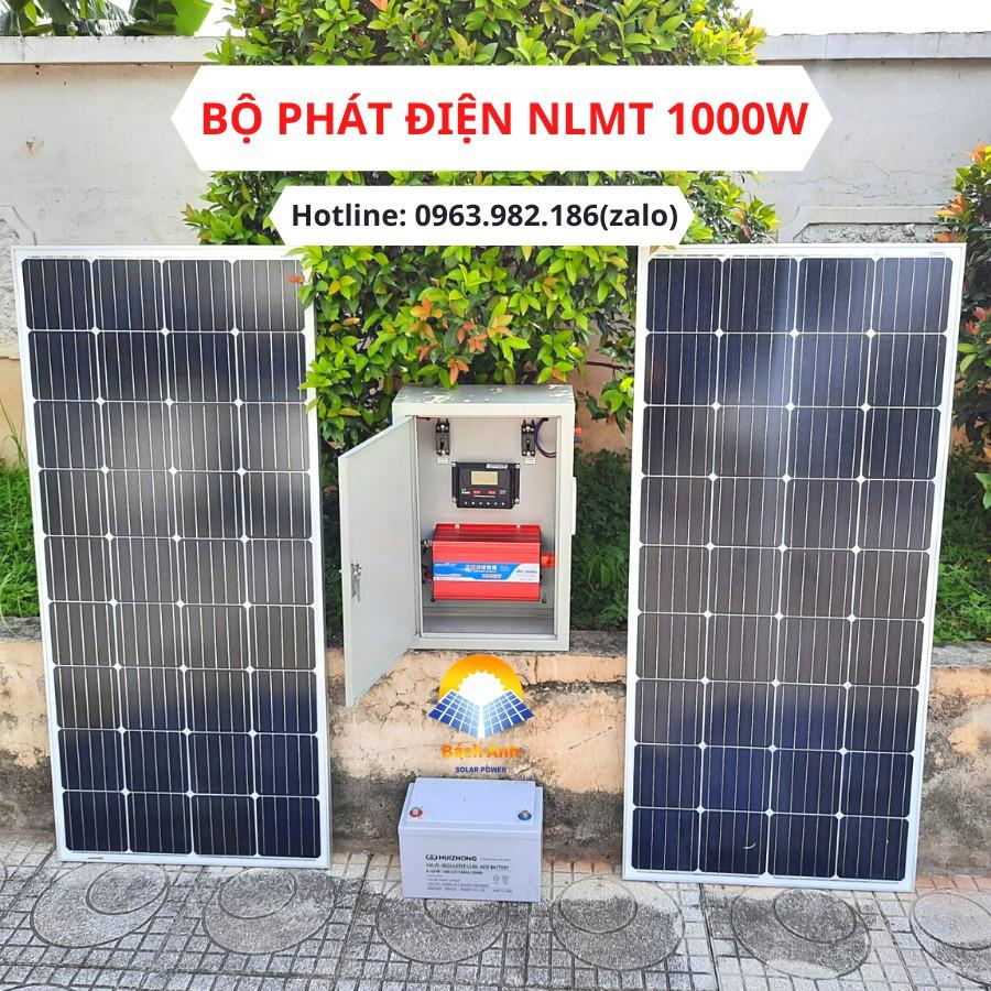 Máy Phát Điện Năng Lượng Mặt Trời 1000W Đủ (Điện 220V)