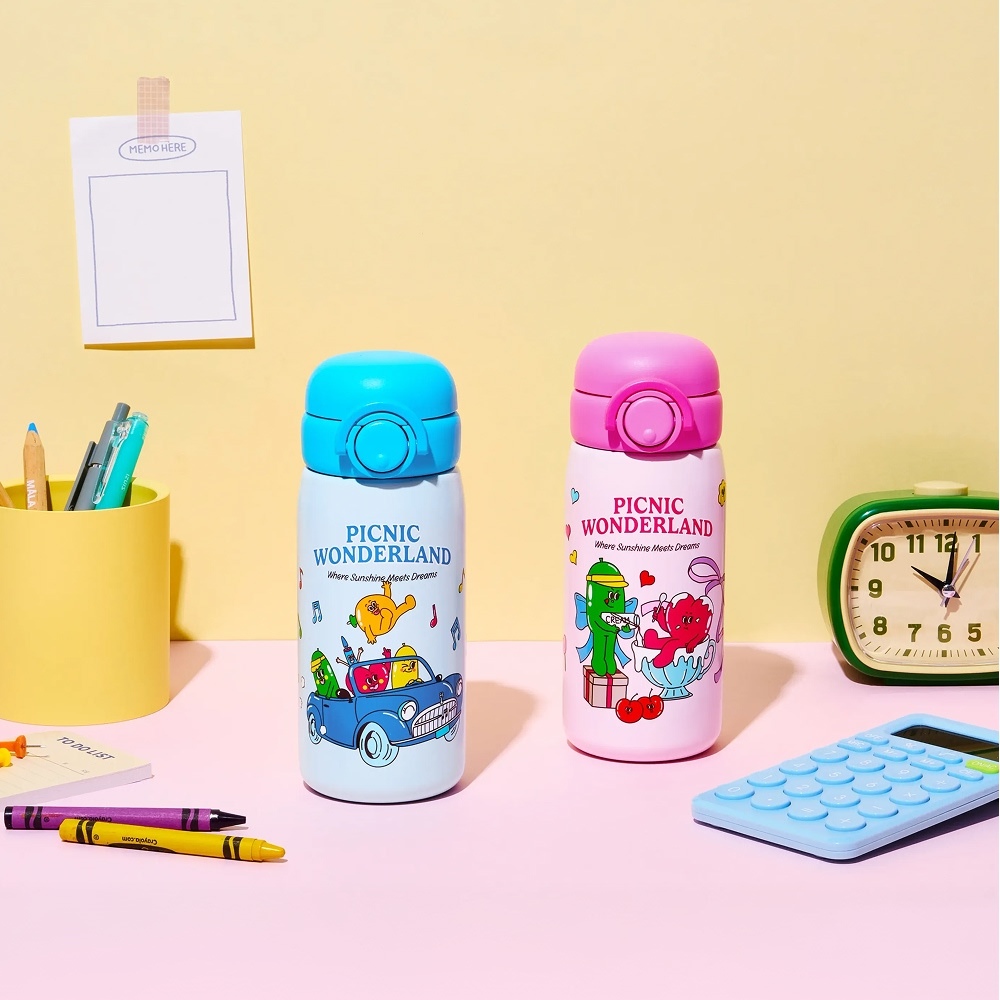 Bình giữ nhiệt LocknLock inox STS316L 380ml cho bé Balloon Friends School Fit Tumbler LHC3384 - Hàng Chính Hãng - JoyMall