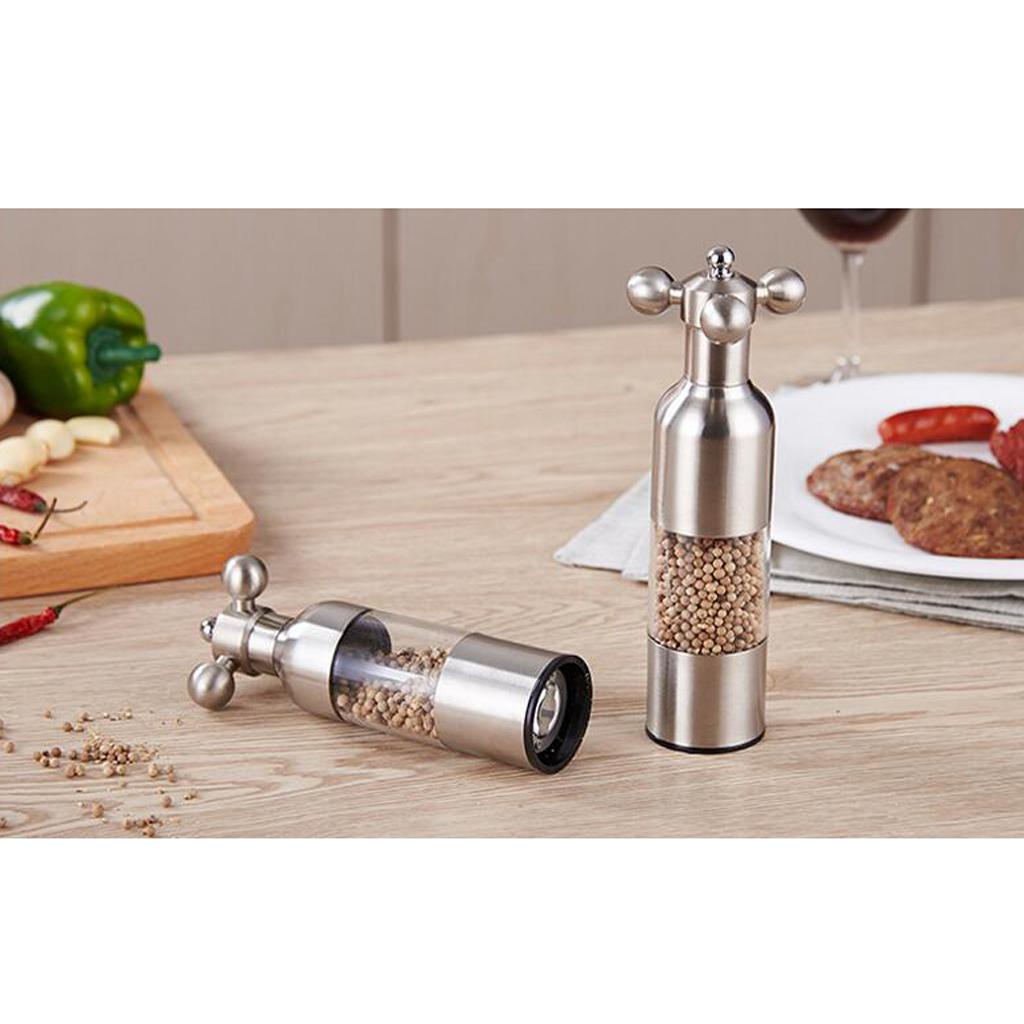 Stainless Steel Mini Manual Pepper Grinder Muller Mill Kitchen Seasoning Grinding Tool