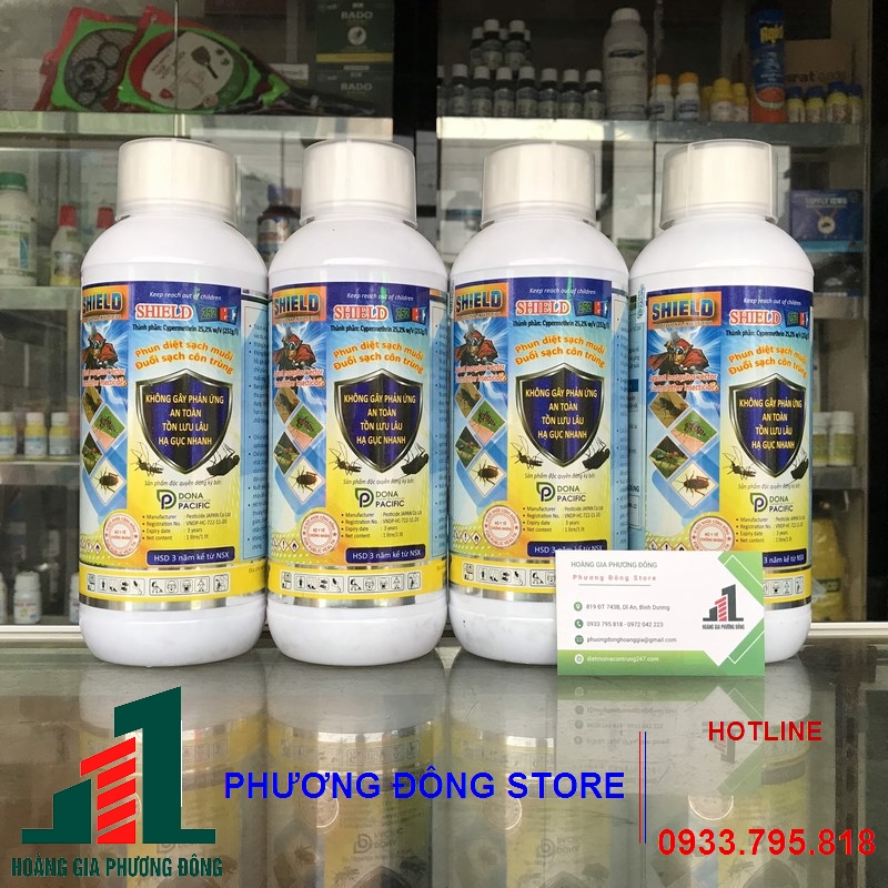 Thuốc diệt muỗi và côn trùng SHIELD 252EC _ chai 1 lít