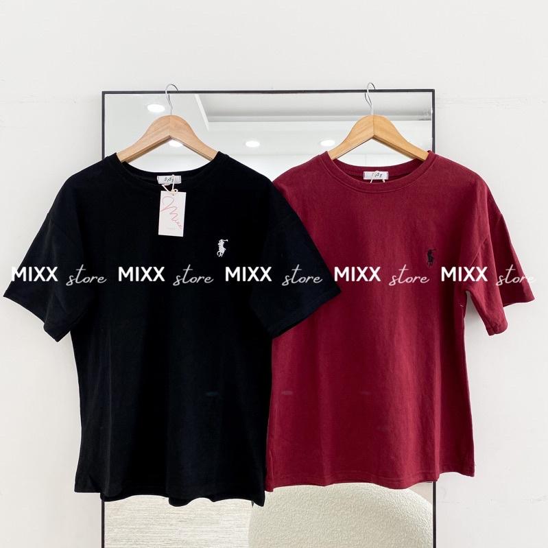 Áo Thun Nữ Polo chất tuyết nhung phom rộng giấu quần siêu xinh