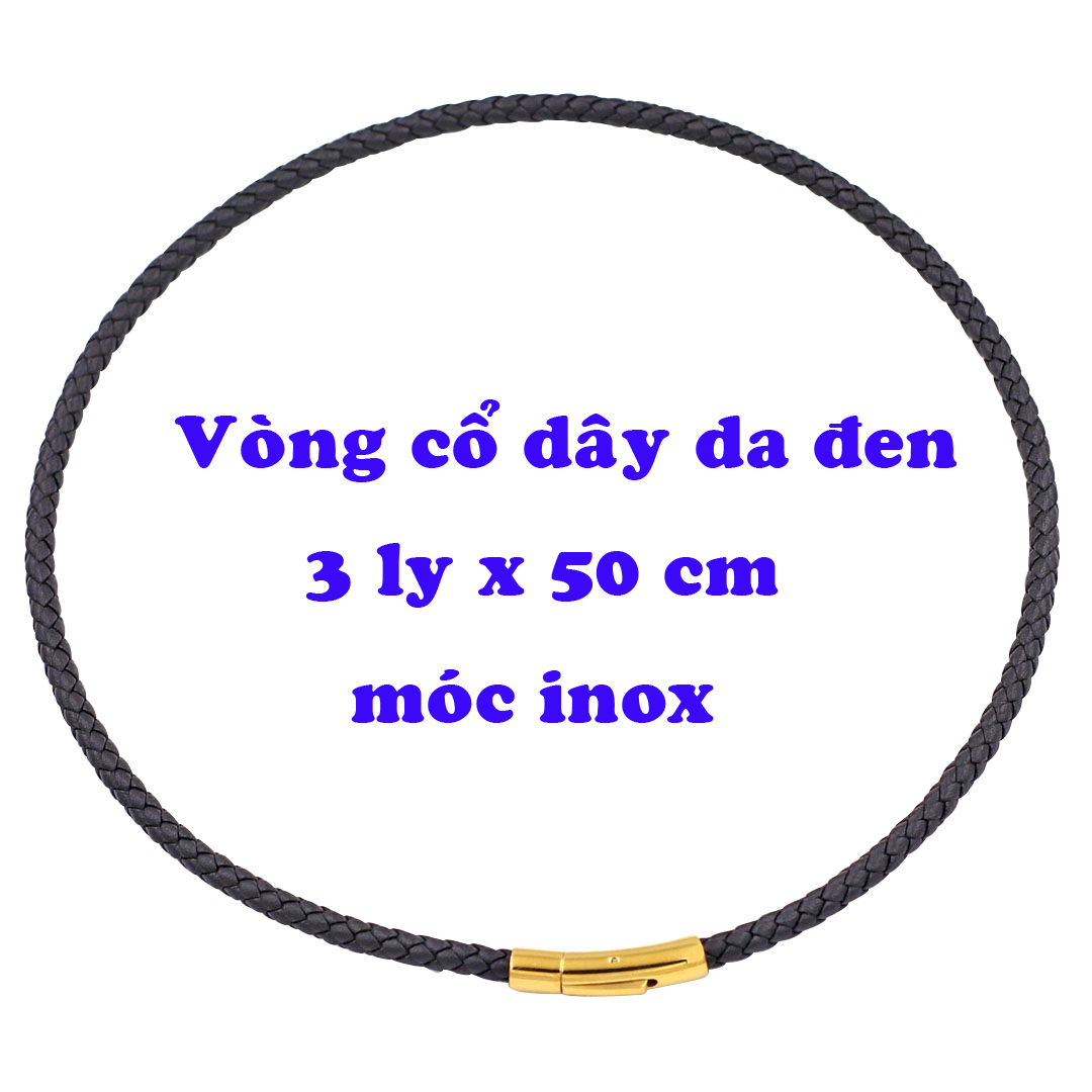 Mặt dây chuyền cung Hải Sư - Leo inox trắng kèm vòng cổ dây da đen + móc inox vàng, Cung hoàng đạo