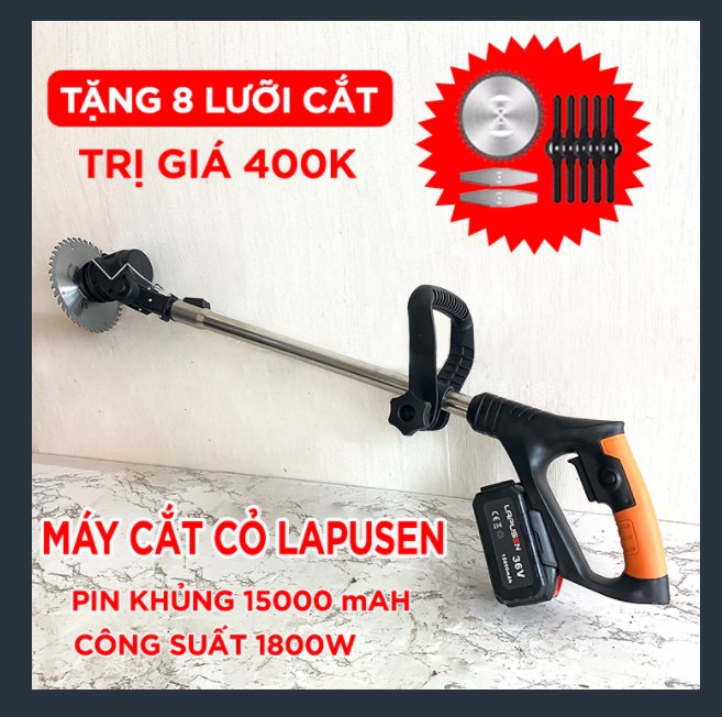 Máy Cắt Cỏ cầm tay 2 pin. Lapusen