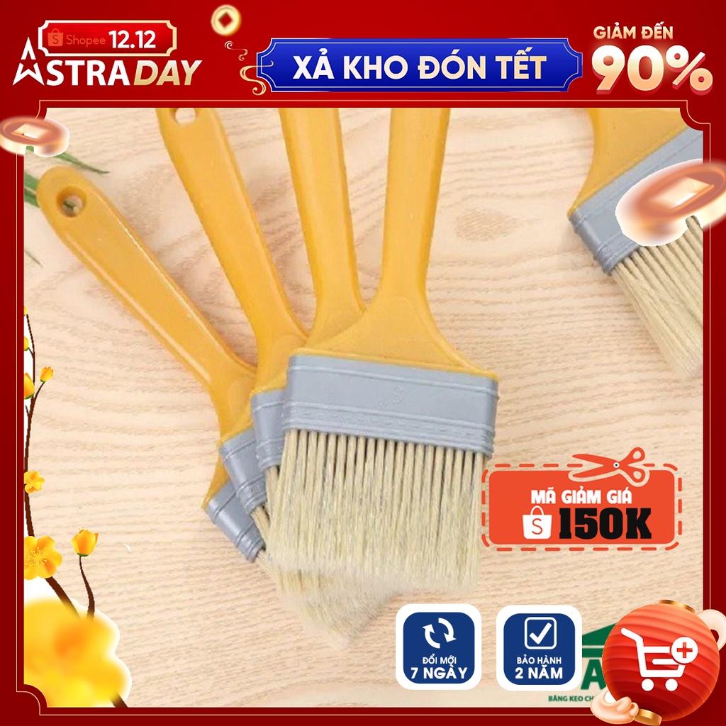 Cọ Quét Sơn Đa Năng Loại Tốt Cán Nhựa Lông Dài Mịn 4.1cm Đủ Size