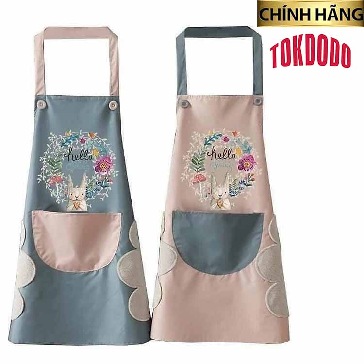 Tạp Dề Polime Không Thấm Nước, Sạch Sẽ Cute Chính Hãng TOKDODO