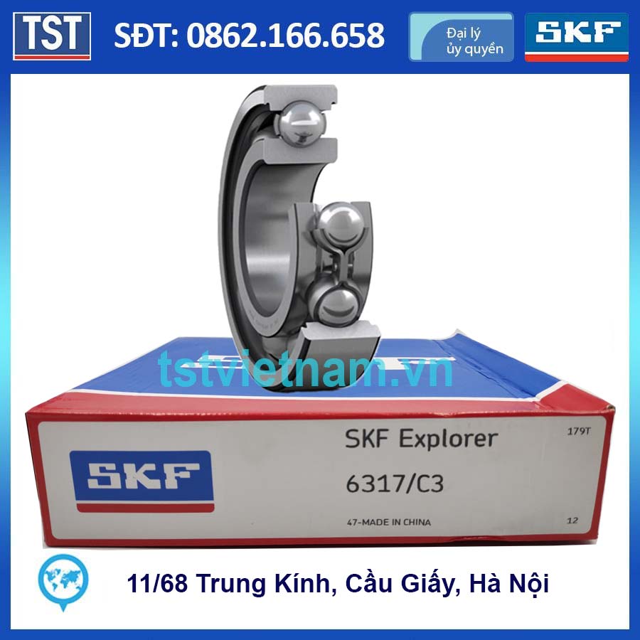 Vòng bi bạc đạn SKF 6317/C3