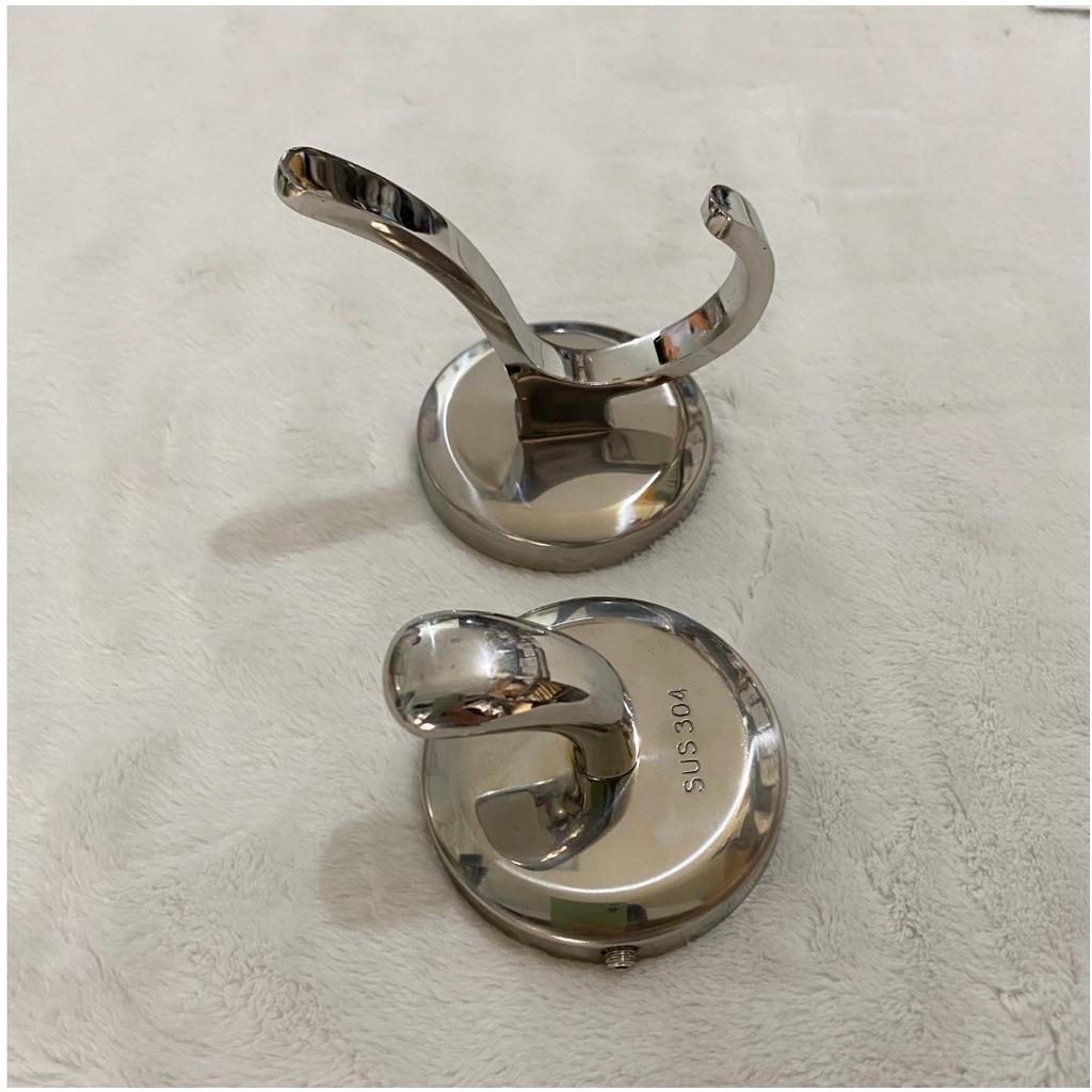 Móc áo đơn pát tròn inox 304, TT-030