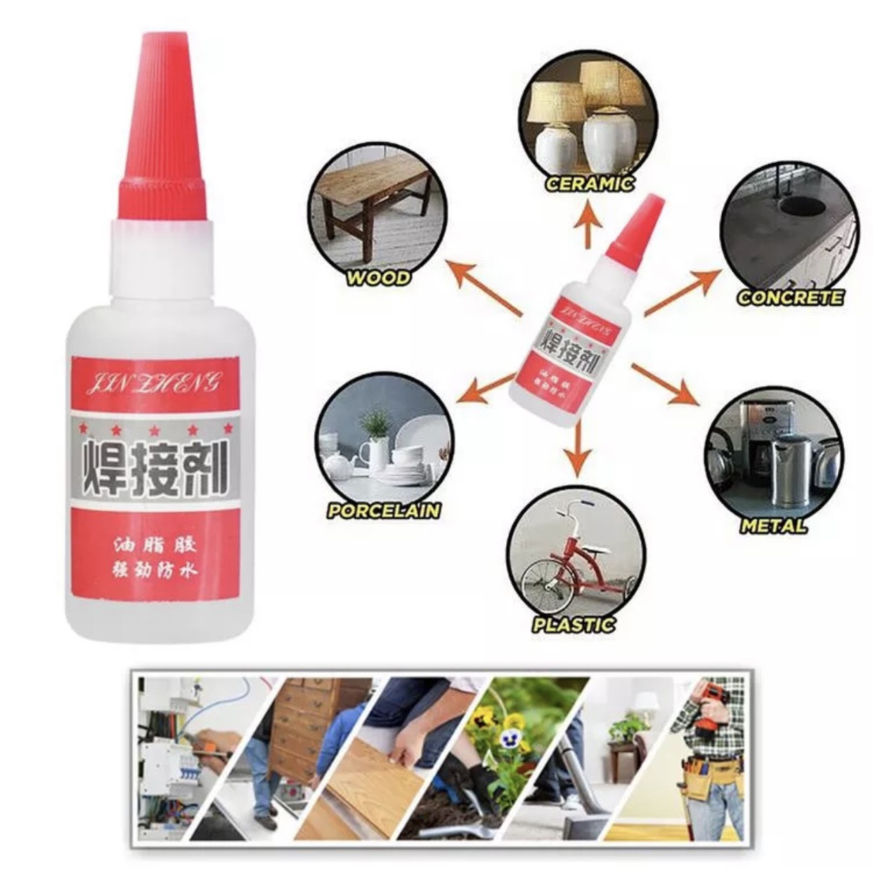Keo Dán Đa Năng Thế Hệ Mới Dán Tốt Mọi Loại Vật Liệu Kim loại, gỗ, thủy tinh, nhựa,.. - Hàng Loại 1
