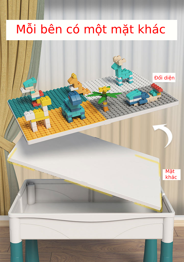 Bàn xếp hình đa năng giúp trẻ thông minh