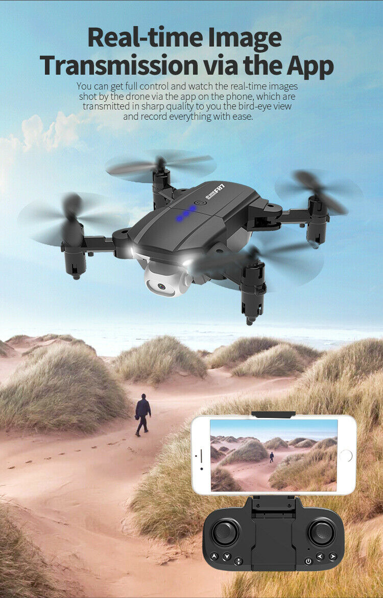 Máy bay Flycam mini 4k giá rẻ Drone F87 kết nối WIFI, 2.4GHZ, ĐỘ PHÂN GIẢI 4K truyền hình ảnh trực tiếp về điện thoại