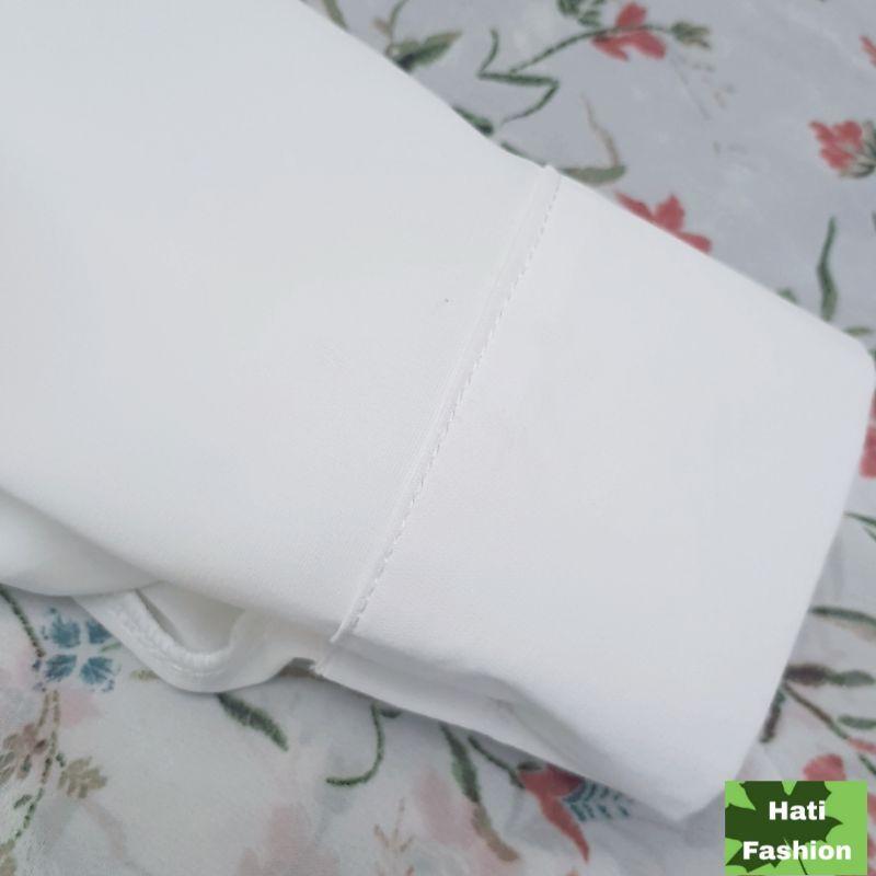 Áo Sơ Mi Lụa Hàn Công Sở Cổ Đức Nẹp Dấu Khuy Dài Tay Thiết Kế Hati Fashion
