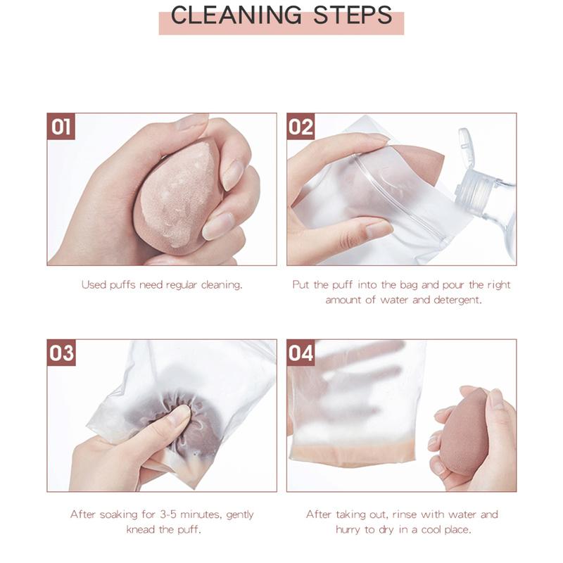 Set 4 Mút Trang Điểm Hình Trứng / Khô / Ướt Mềm Mại