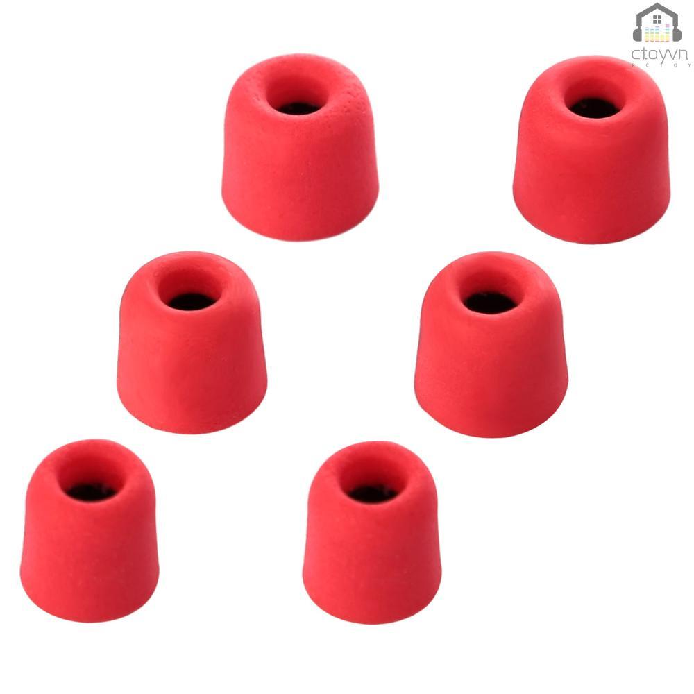 Set 3 cặp nút tai nghe thay thế bằng cao su non size S M L kèm hộp đựng