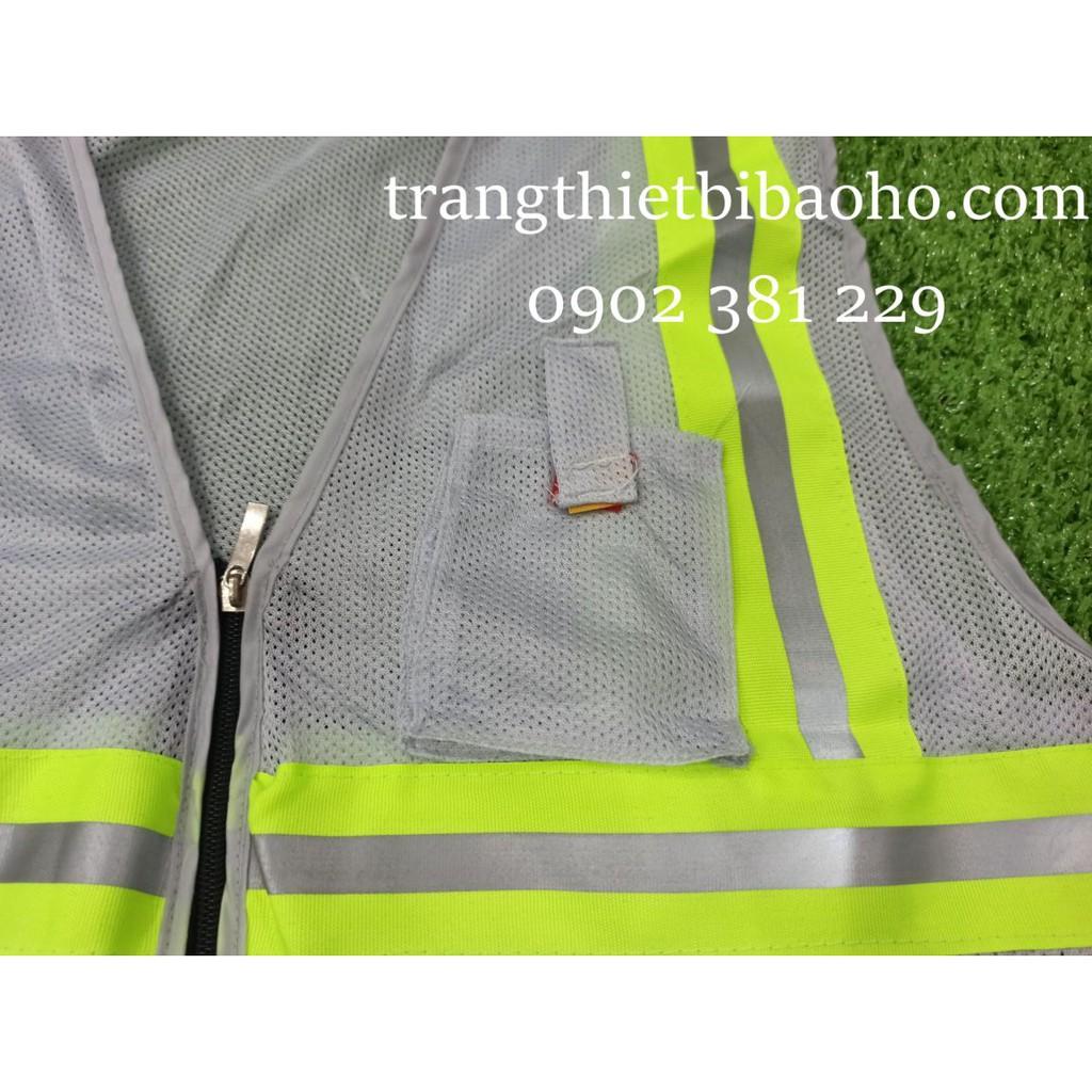 Áo ghi lê lưới phản quang 3 kéo khoác ngoài - 4 màu lựa chọn