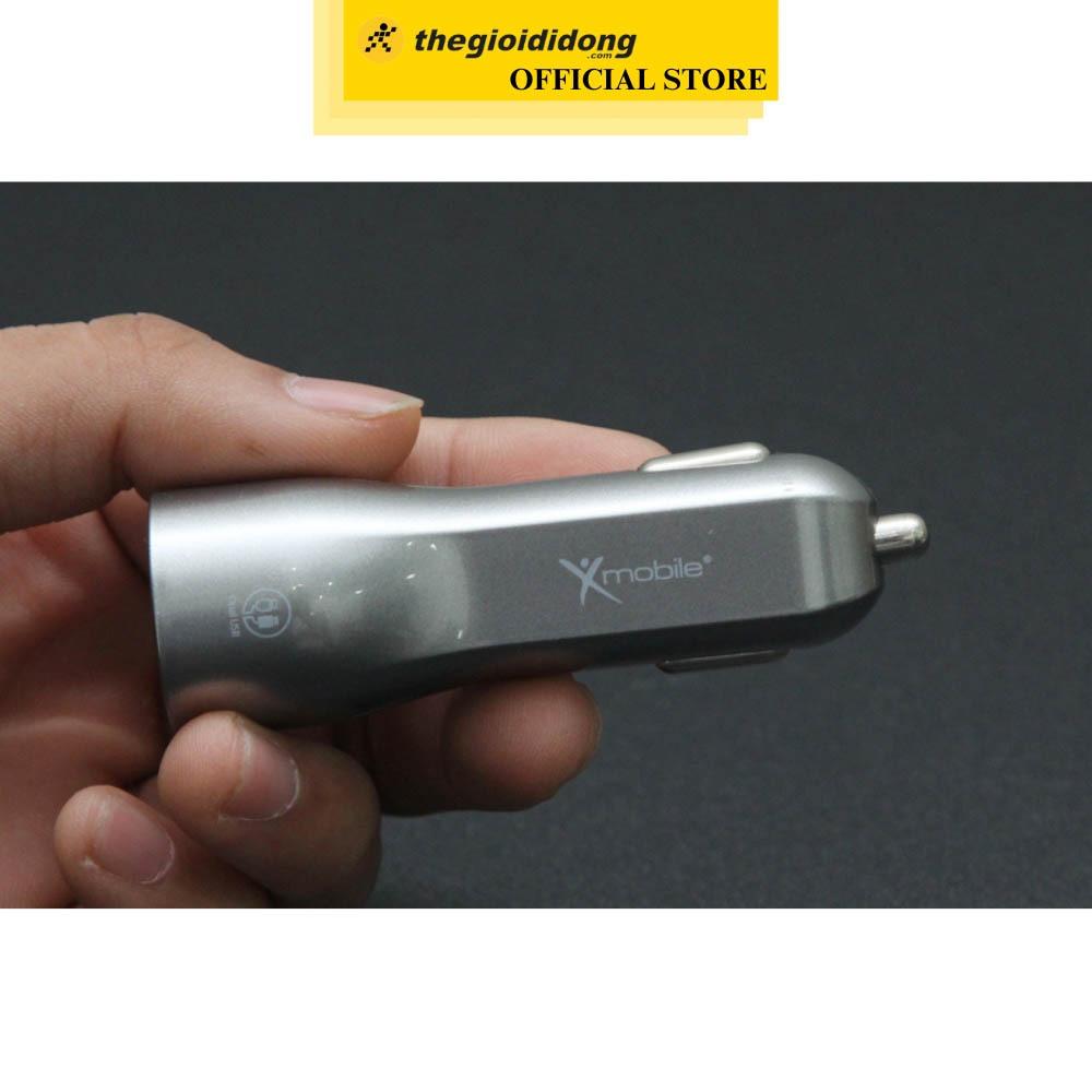Sạc xe hơi Xmobile Dual USB TS-C063S Xám - Hàng Chính Hãng