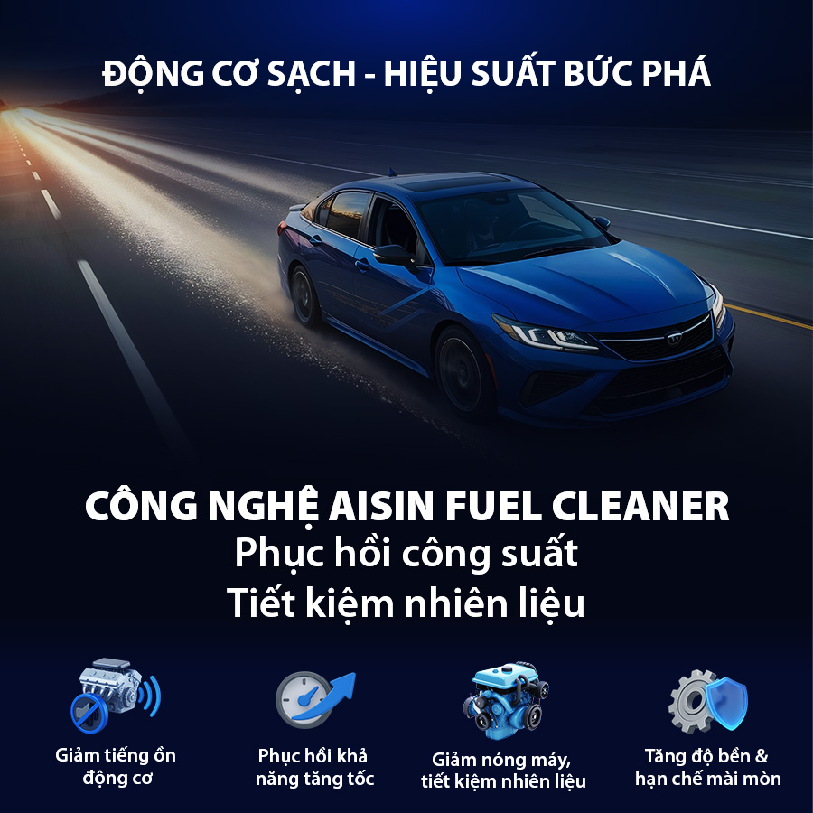 Dung Dịch Súc Rửa Động Cơ AISIN dành cho ADEAZ-4004 Phụ Gia Dầu Nhớt Làm Sạch Cặn Bùn Trước Khi Thay Nhớt Xe Ô Tô