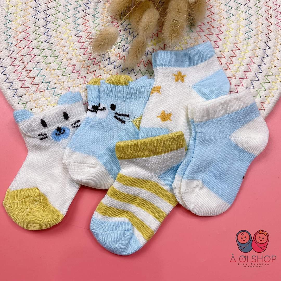 Set 5 đôi tất lưới kids sock cho bé