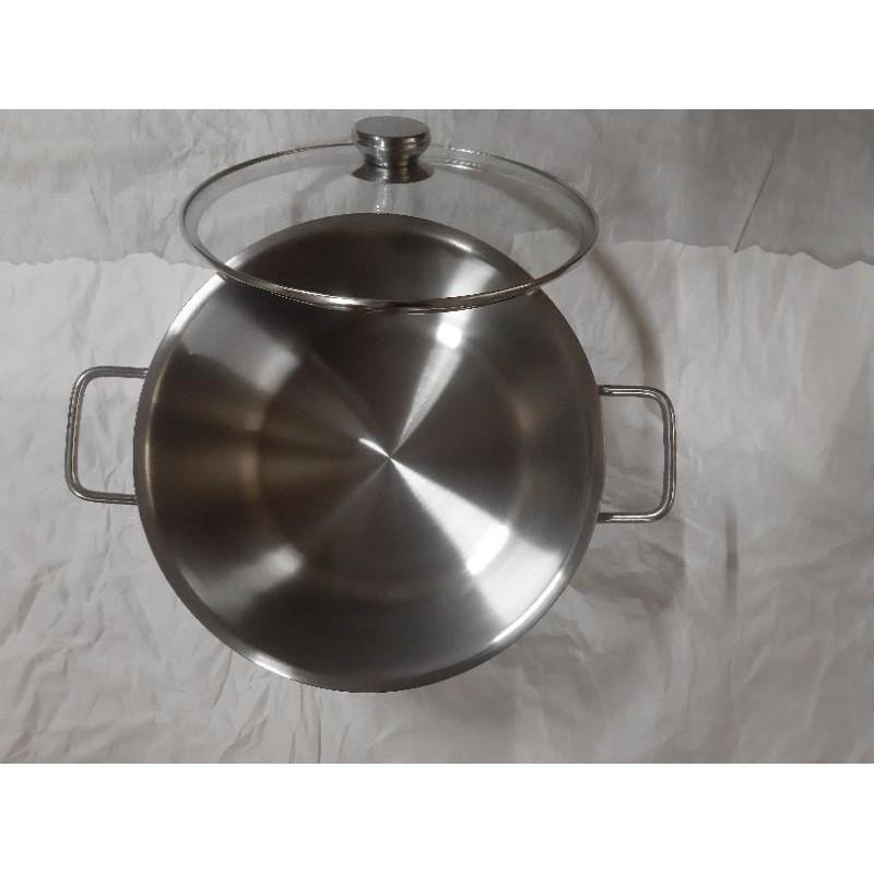 Nồi inox luộc gà 3 đáy,đáy từ,nồi inox 3 đáy, size 28 ,30,32 Viêt Cook có nắp kính và nắp inox (Chính Hãng Hàng VN)