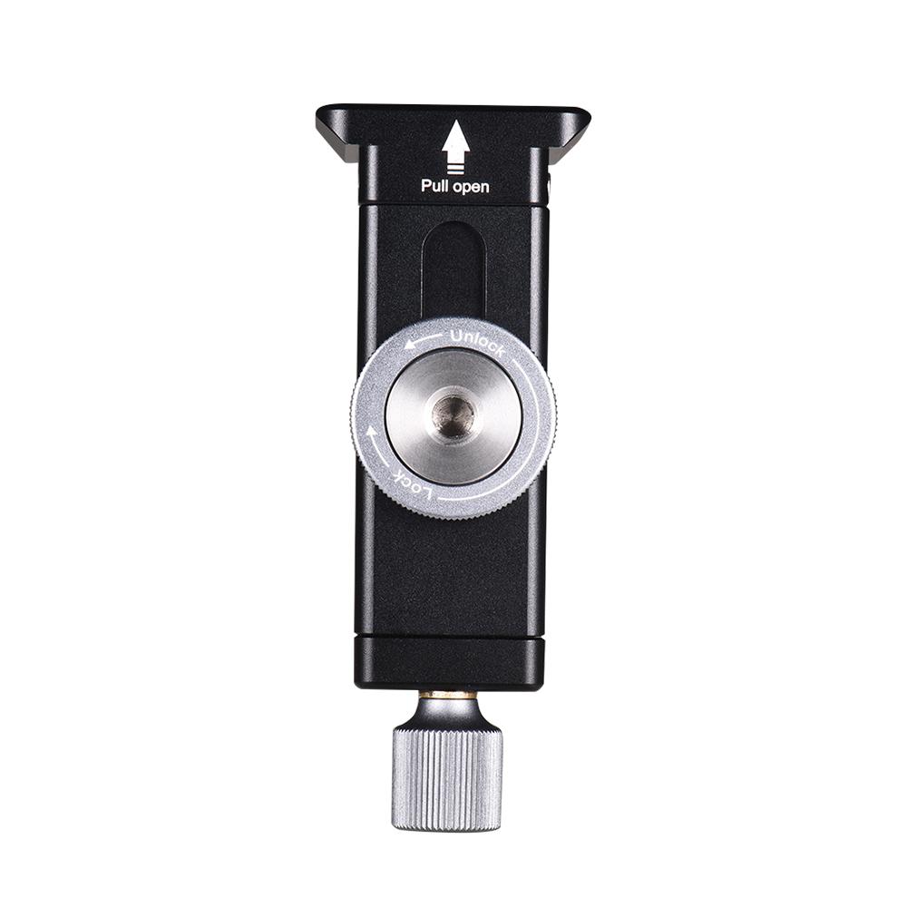 Giá đỡ có lỗ vít 1/4 inch Hợp kim nhôm có thể điều chỉnh cho Điện thoại thông minh