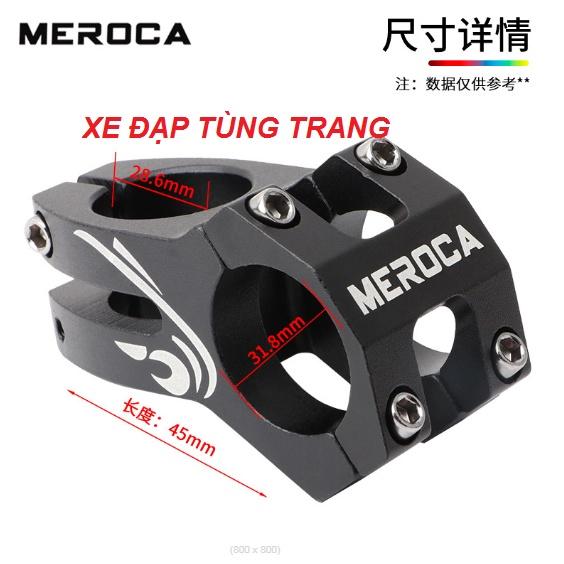 Pô tăng taiwan MEROCCA thân rỗng hợp kim nhôm siêu nhẹ thân ngắn 31,8 * 45MM